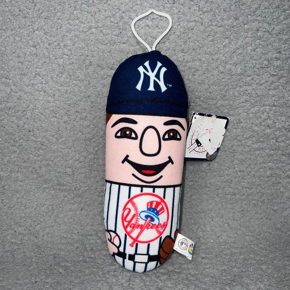 NWT Good Stuff New York Yankees Bean Capsule Plush Pillow Sz 9" Stuffed Toy MLB